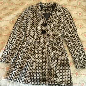 Great and white long winter jacket
